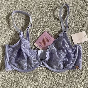 NWT Purple Lace Savage X Fenty Bra 34DD